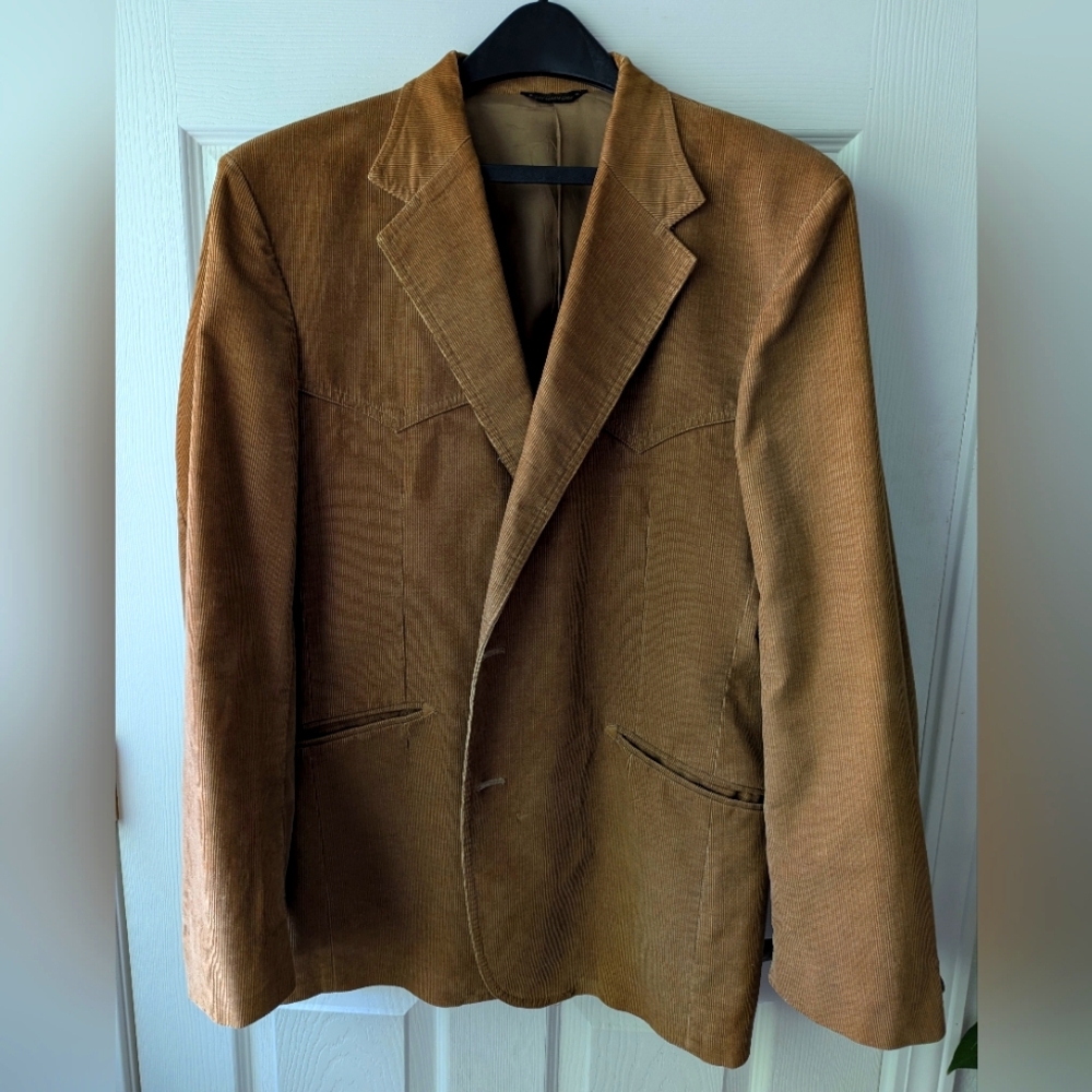 Levi's Western Tan Corduroy Blazer 42R